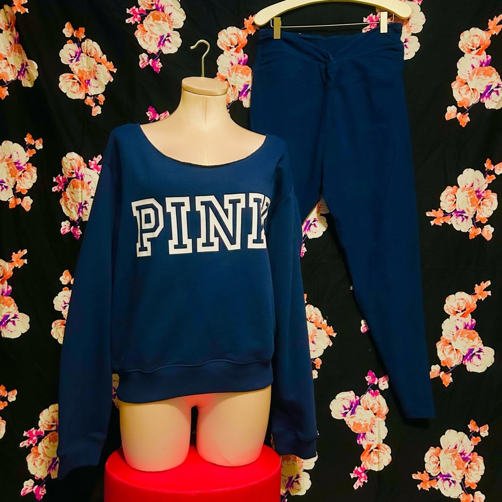PINK Victoria's Secret Navy Lounge Set